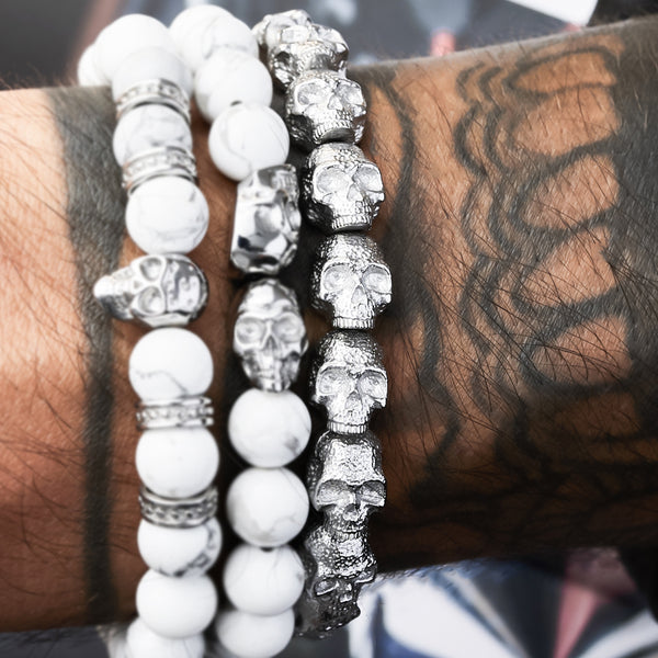 Empire - Silver All Skulls Bracelet – SkeletonHD