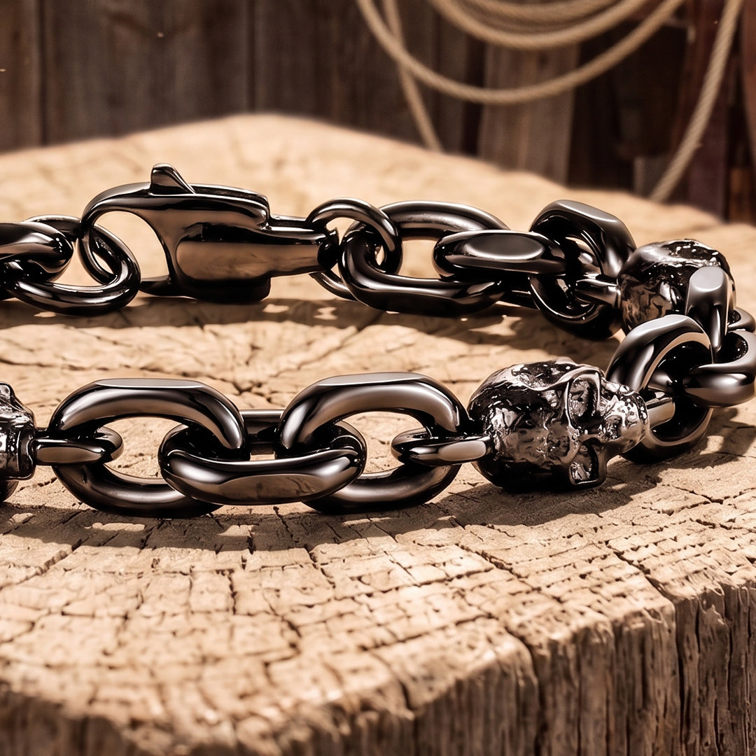 Tombstone Skull Chain