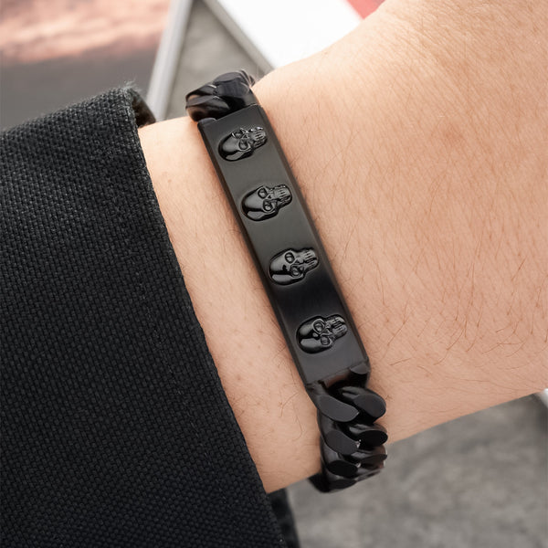 Nakabh Stainless Steel Chain Bracelet For Men & Women – Unisex Adjustable Wrist Jewelry Gift