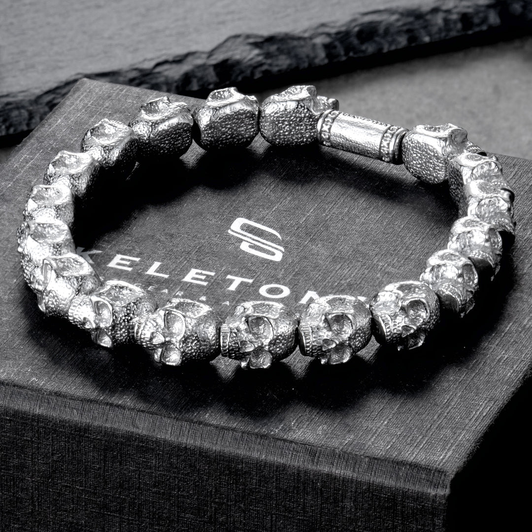 Empire - Silver All Skulls Bracelet