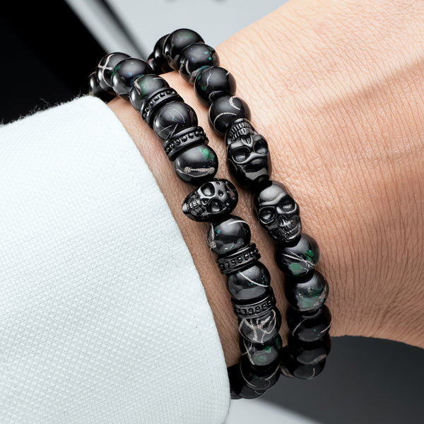 Dark Force Premium Dark Skull Bracelets for Men by SkeletonHD