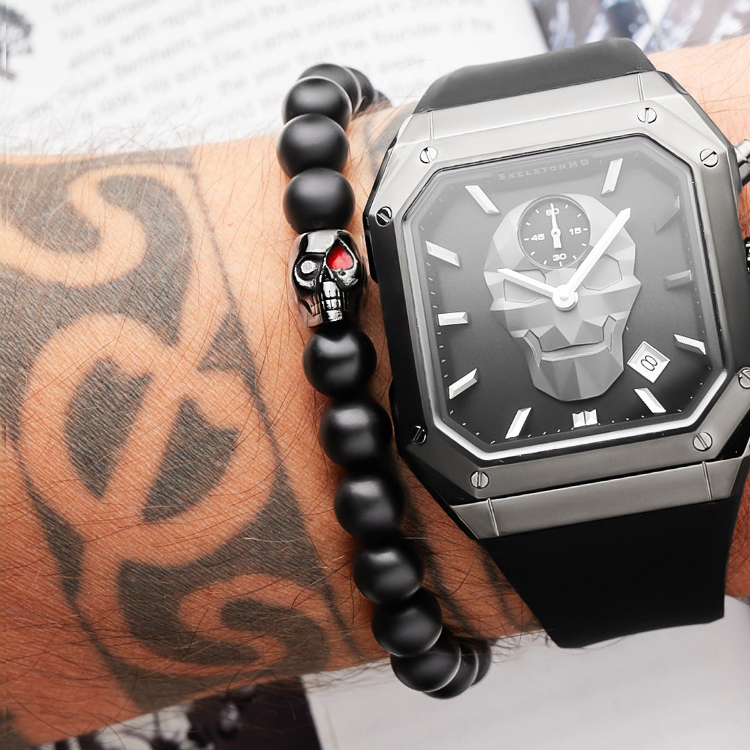 Ace of Spade - Skull bracelet for men - Luck is on your side