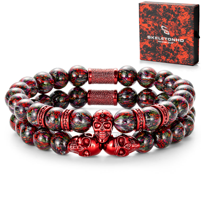 Dragon Red Skulls