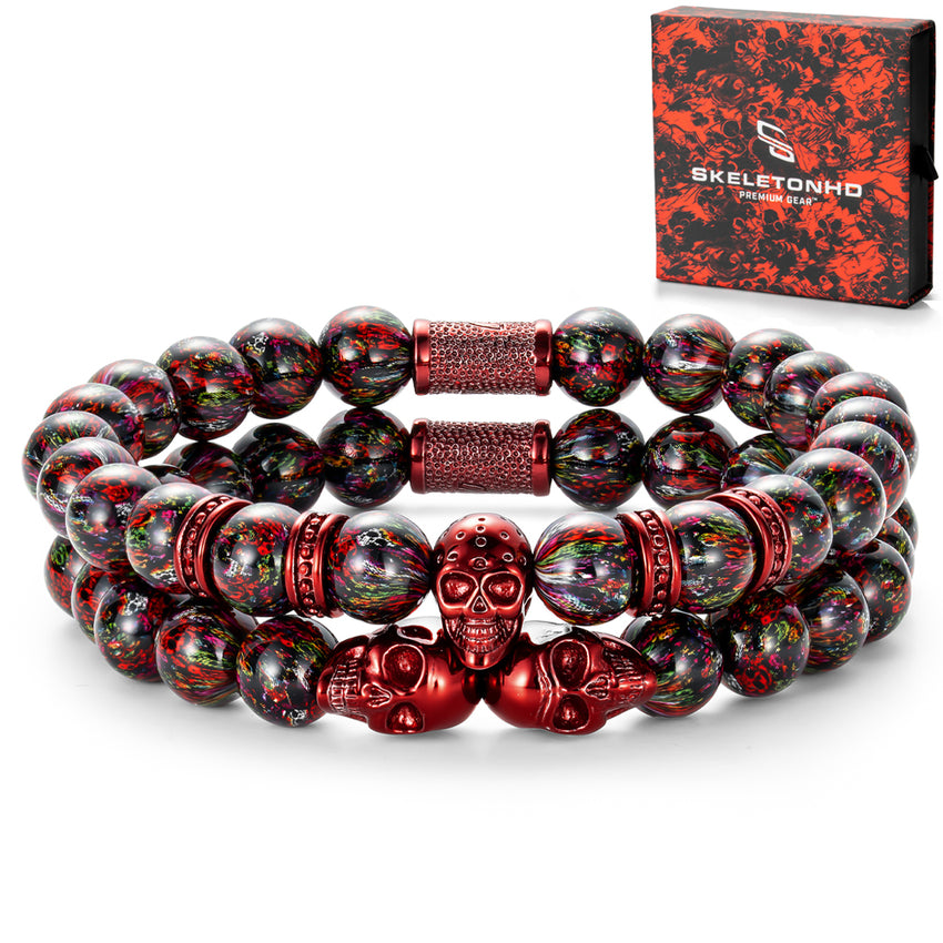 Dragon Red Skulls