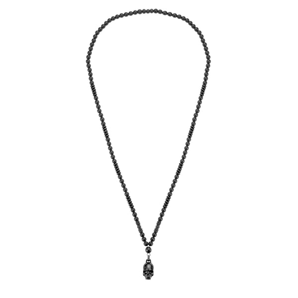 Long Skull Beaded Necklace by SkeletonHD