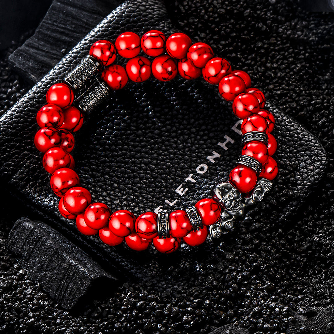 Red Devils Stack - Blood Red Skull Designer Gear by SkeletonHD