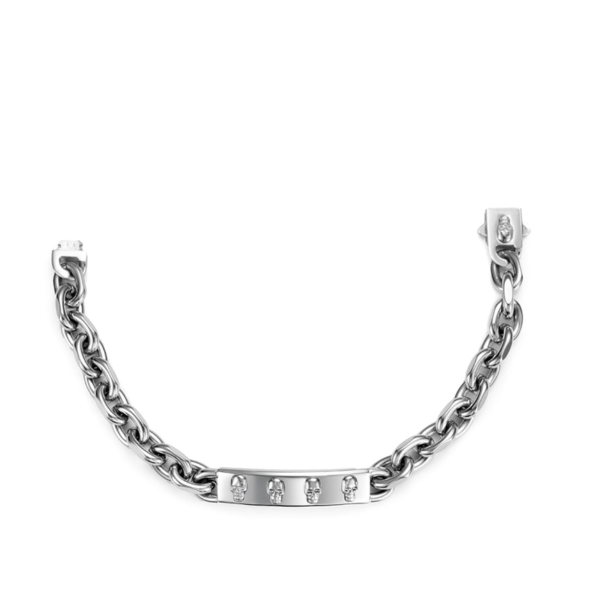 Silver Anchor Skull Chain