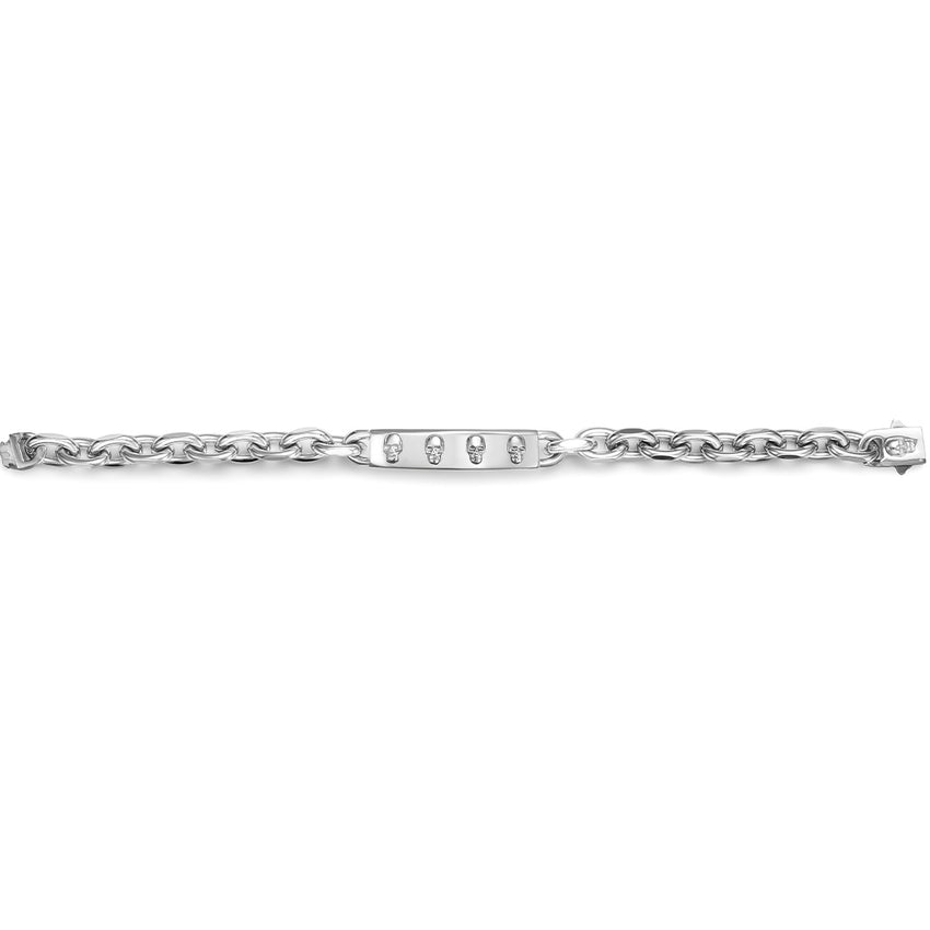 Silver Anchor Skull Chain
