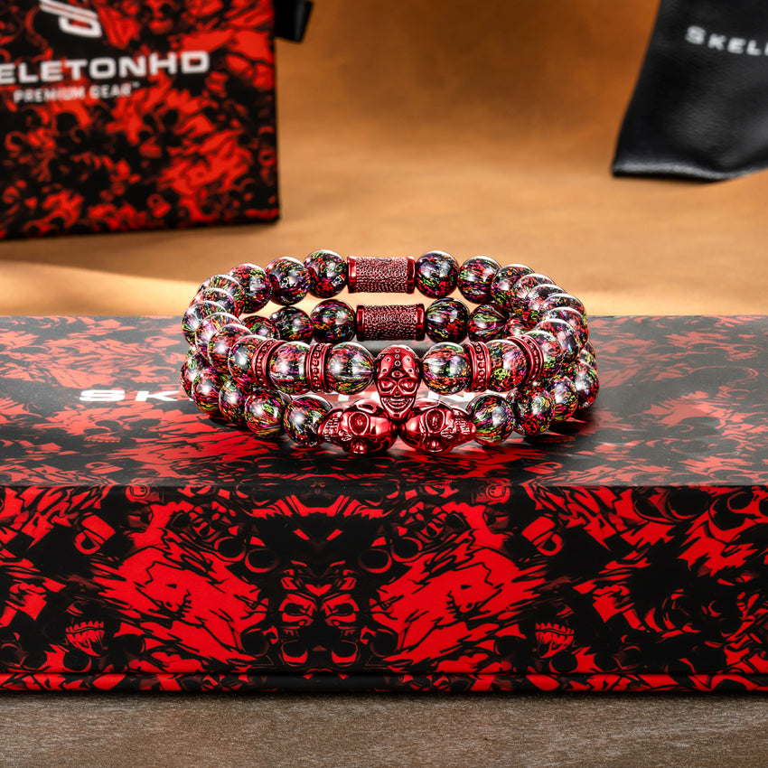 Dragon Red Skulls