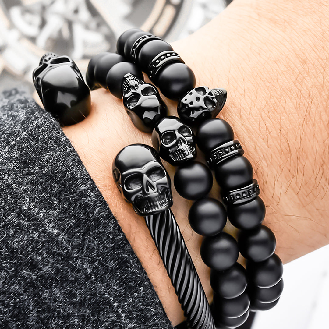 Storm Box - Jet Black Skulls for Men