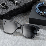 Cobalt Sunglasses - Matte Black Frame with Skull Emblem