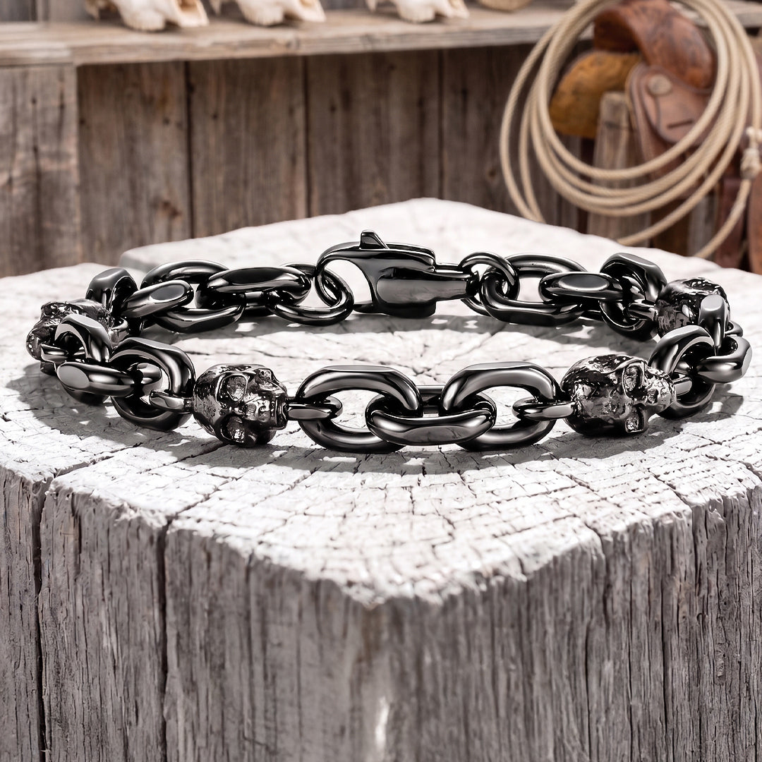 Tombstone Skull Chain