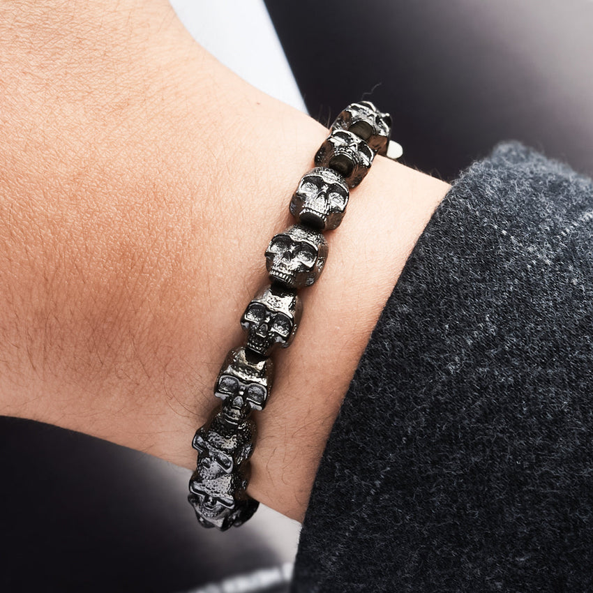 Crânes pour elle | Stealth - Bracelet avec tous les crânes