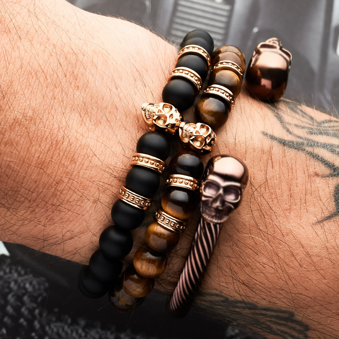 Royal Sevens Stack - Dark Gold Skulls By SkeletonHD