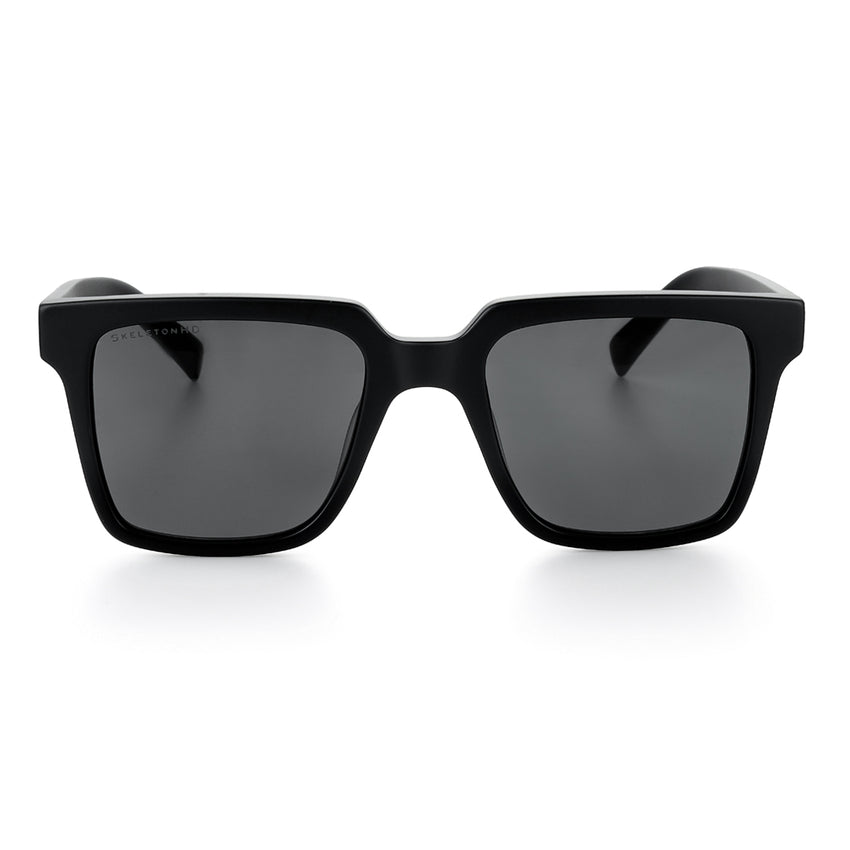 Cobalt Sunglasses - Matte Black Frame with Skull Emblem