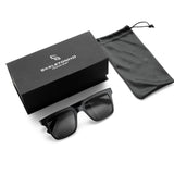 Cobalt Sunglasses - Matte Black Frame with Skull Emblem