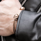 Gladiator Bronze Skull Cuff